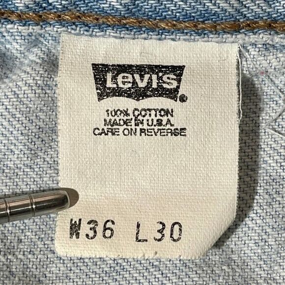 34w USA‎ 90s Vintage Levi's SilverTab Cutoffs - Picture 4 of 10